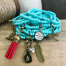 Load image into Gallery viewer, Create your own Beaded Charm Bracelet