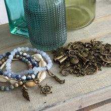 Load image into Gallery viewer, Antique Bronze Metal Charms - Nautical Beach Collection