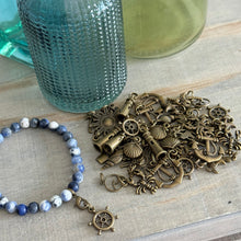 Load image into Gallery viewer, Antique Bronze Metal Charms - Nautical Beach Collection