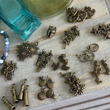 Load image into Gallery viewer, Antique Bronze Metal Charms - Nautical Beach Collection