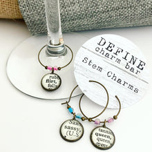 Load image into Gallery viewer, Wine Stem Charms