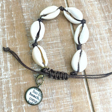Load image into Gallery viewer, Add A Charm Shell Cord Slide Bracelet