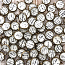 Load image into Gallery viewer, Dictionary Word Charms Antique Bronze Finish - Create your own!