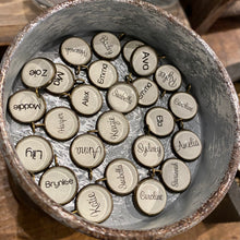 Load image into Gallery viewer, Name Glass Word Charms Antique Bronze Finish - Create your own!