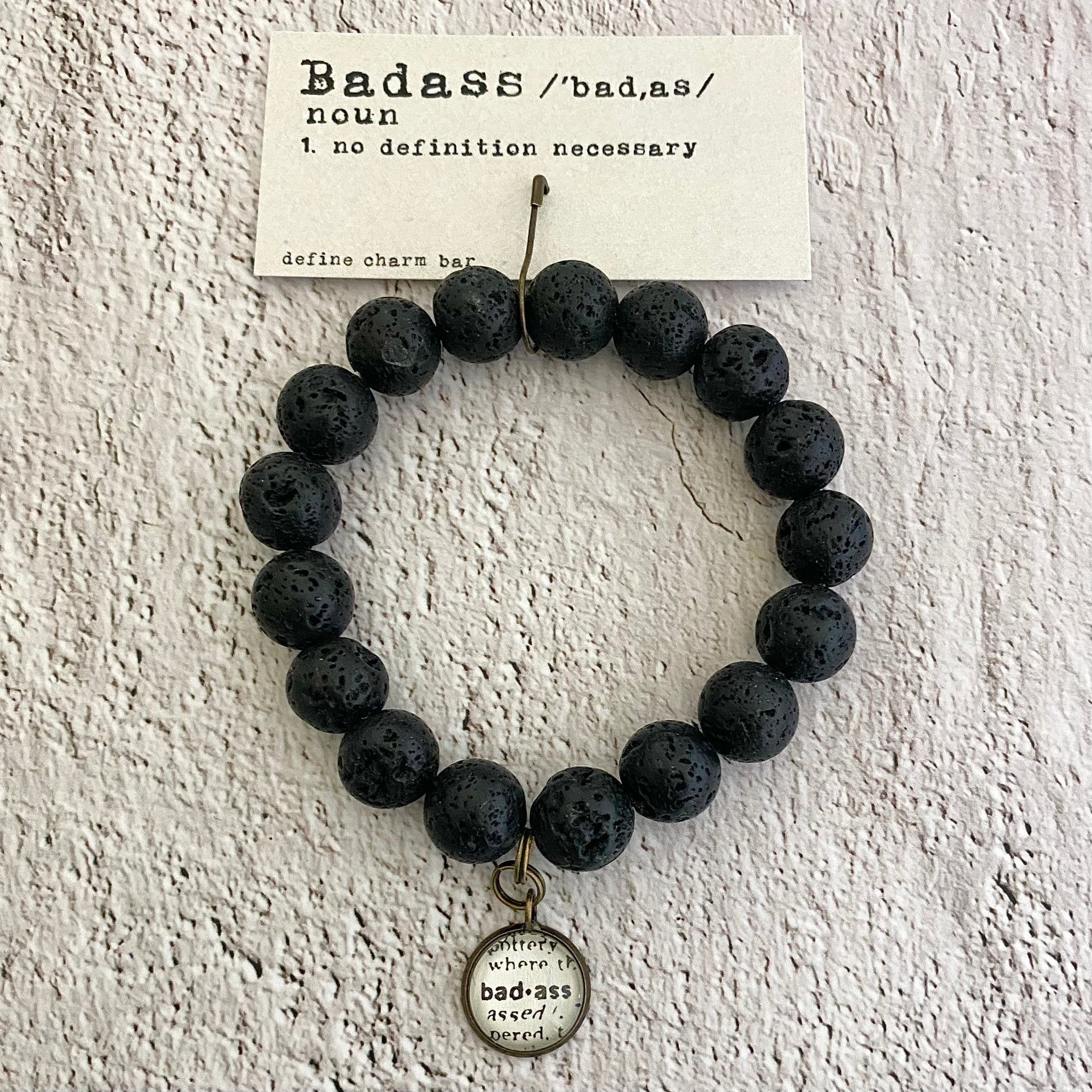 Badass Beaded Charm Bracelet –