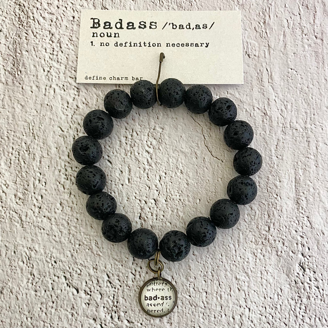 Badass Beaded Charm Bracelet