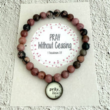 Load image into Gallery viewer, Beaded Affirmation Charm Bracelet with Message Display Card, Can be Personalized!
