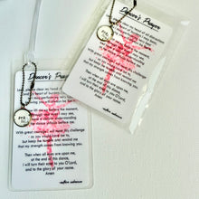 Load image into Gallery viewer, Sports Prayer Bag Tag Christian Prayer Card with Charm
