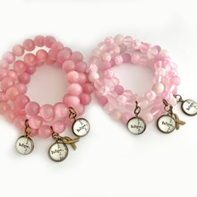 Load image into Gallery viewer, Breast Cancer Support Hope Charm Bracelet
