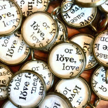 Load image into Gallery viewer, Dictionary Word Charms Antique Bronze Finish - Create your own!
